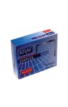 Kraf Zımba Teli 23/20 1000 Adetlik Kutu Kraf Zımba Teli 23/20 1000 Adetlik Kutu