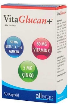 Allergo Vitaglucan + 30 Kapsül Allergo Vitaglucan + 30 Kapsül