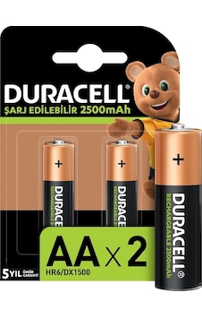 Duracell Pil Şarjlı 2 Li Aa Kalem 2500Mah