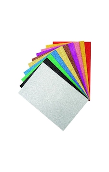 Simli Yapışkansız Eva A4 20x30 Cm 10lu - 1 Paket Simli Yapışkansız Eva A4 20x30 Cm 10lu - 1 Paket