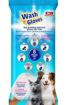 Bio Petactive Kedi Tüy Temizleme Kesesi Havlusu 8'li Bio Petactive Kedi Tüy Temizleme Kesesi Havlusu 8'li