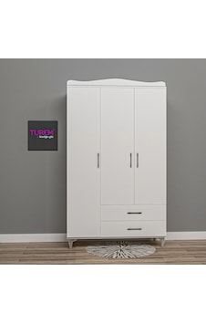Klasik 3 Kapılı Gardrop Mdf Sis Gri Klasik 3 Kapılı Gardrop Mdf Sis Gri