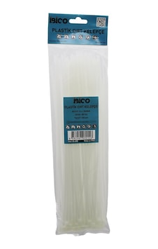 İbico İ13-010 Cırt Kelepçe 3.6x300mm 100 Adet Beyaz Plastik Kablo Bağı - 10'li Paket Diğer İbico İ13-010 Cırt Kelepçe 3.6x300mm 100 Adet Beyaz Plastik Kablo Bağı - 10'li Paket Diğer