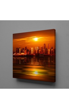 Gün Doğuşu Ve Batışı Güneşin Denize Yansıması Kanvas Tablo 60x60cm