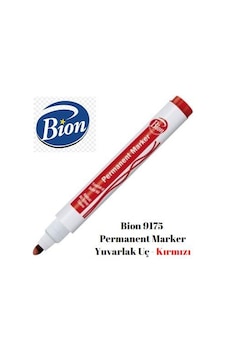 Bion 9175 Permanent Marker Yuvarlak Uç – Kırmızı Bion 9175 Permanent Marker Yuvarlak Uç – Kırmızı