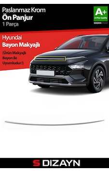 S-dizayn Hyundai Bayon Makyajlı Krom Ön Panjur 2024 Üzeri A+ Kalite