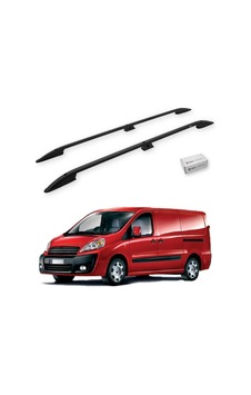 Turtle Fiat Scudo Mk2 2006-2016 / Kısa Şasi Tavan Çıtası Crown Siyah