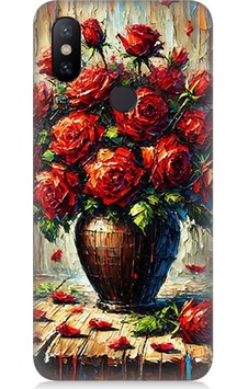 Xiaomi Mi A2 Lite Uyumlu Kırmızı Vazoda Gül Ziyafeti Desenli Silikon Kılıf Çok Renkli Xiaomi Mi A2 Lite Uyumlu Kırmızı Vazoda Gül Ziyafeti Desenli Silikon Kılıf Çok Renkli