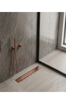 40 Cm Rose Gold Duş Izgara Kanalı / Yer Süzgeci 1 40 Cm Rose Gold Duş Izgara Kanalı / Yer Süzgeci 1