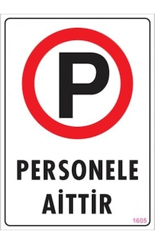 Pvc Levha Quot;Personele Aittirquot; 25x35 Cm Pvc Levha Quot;Personele Aittirquot; 25x35 Cm