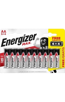 Energizer Alkalin Max AA 6+4 Kalem Pil 10'lu Energizer Alkalin Max AA 6+4 Kalem Pil 10'lu