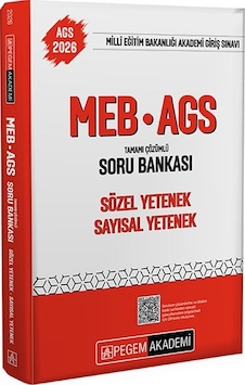 Pegem 2026 Meb-ags Sözel-sayısal Yetenek Soru Bankası Çözümlü Pegem Akademi Yayınları Pegem 2026 Meb-ags Sözel-sayısal Yetenek Soru Bankası Çözümlü Pegem Akademi Yayınları
