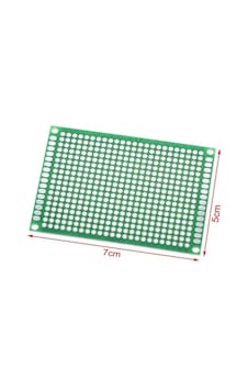 5x7 cm Tek Yüzlü Delikli Pertinaks - Prototip PCB 5x7 cm Tek Yüzlü Delikli Pertinaks - Prototip PCB