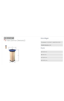Ce0341me Mazot Filtresi Touareg / Cayenne 3.0 V6 Tdı 3.0d 4.2s Pu8007 7p6127177 7p6127177a Ce0341me Mazot Filtresi Touareg / Cayenne 3.0 V6 Tdı 3.0d 4.2s Pu8007 7p6127177 7p6127177a