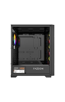 Fazeon F11 Plus 650w 80+ Bronze Tempered Glass Mesh 4x Rgb Fanli Siyah Atx Bilgisayar Kasasi