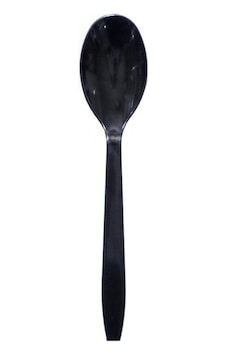 Lüks Kaşık Siyah 17,5 Cm - 100 Adet