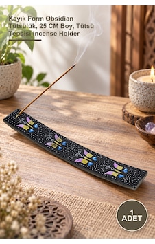 1 Adet Obsidian Taşı Kayık Tütsülük Kayık Form Obsidian Tütsülük, 25 Cm Boy, Tütsü Tepsisi Incense Holder 1 Adet Obsidian Taşı Kayık Tütsülük Kayık Form Obsidian Tütsülük, 25 Cm Boy, Tütsü Tepsisi Incense Holder