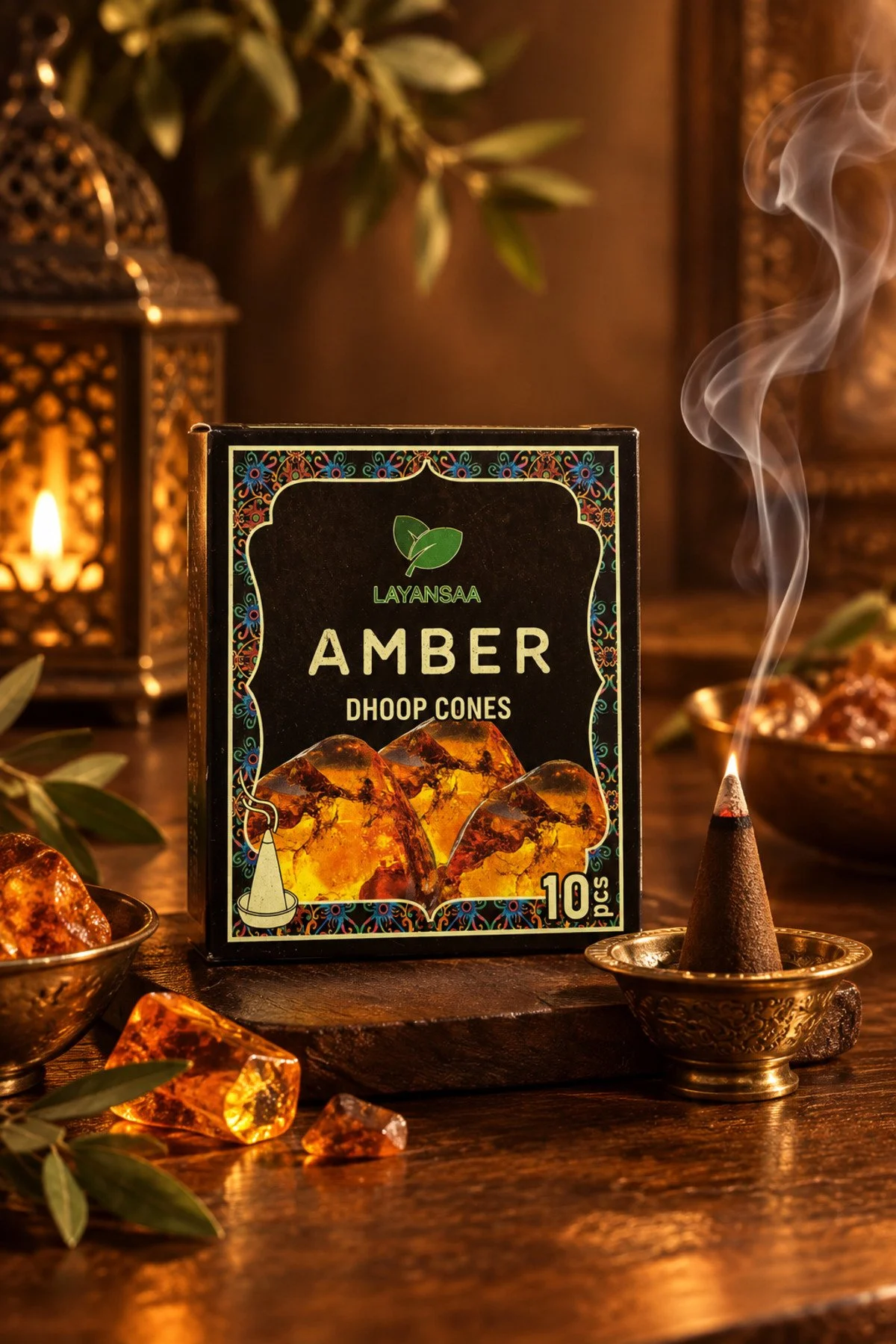 Amber Konik Tütsü 10 Adet - Amber Konik Tütsü 10 Adet -