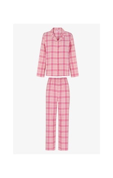 Penti Pembe Cozy Pink Checked Ekoseli Uzun Kollu Gömlek Pantolon Pijama Takımı Pk32 Penti Pembe Cozy Pink Checked Ekoseli Uzun Kollu Gömlek Pantolon Pijama Takımı Pk32