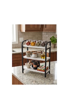 Usta Mekan Usta 3 Katlı Metal Saklama Kabı Organizer Standlı Baharatlık Seti Siyah - Beyaz Usta Mekan Usta 3 Katlı Metal Saklama Kabı Organizer Standlı Baharatlık Seti Siyah - Beyaz