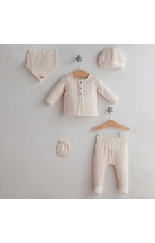 Tongs Baby Ceremony Boy 5'li Takım 5422 Ekru Tongs Baby Ceremony Boy 5'li Takım 5422 Ekru