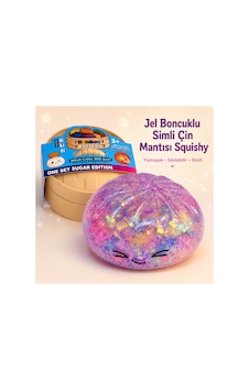 Sukuşi Jel Boncuklu Simli Gizemli Çin Mantısı Squishy Yumuşak Sıkılabilir Stres Oyuncağı