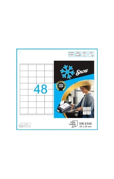 Snow Sw-2348 Snow A4 Lazer Etiket 35 x 35 MM Snow Sw-2348 Snow A4 Lazer Etiket 35 x 35 MM