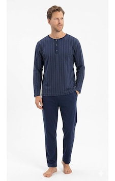 Pijadore Erkek %100 Pamuk Süprem Mevsimlik Uzun Kollu Pijama Takımı 1949 Lacivert Pijadore Erkek %100 Pamuk Süprem Mevsimlik Uzun Kollu Pijama Takımı 1949 Lacivert