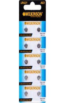 Wılkınson Ag1 Lr621 364a 1.5v Alkalin Pil 10 Adet Wılkınson Ag1 Lr621 364a 1.5v Alkalin Pil 10 Adet