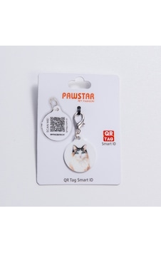 Kedi Desenli Qr Tag Evcil Hayvan Künyesi İsimlik Pet Tag Köpek Künyesi Kedi Künyesi Qr Kodlu Künye Diğer