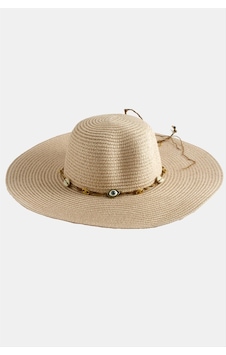Takçalıştır Göz Örme Zincir Hasır Şapka Pudra Rengi Takçalıştır Göz Örme Zincir Hasır Şapka Pudra Rengi