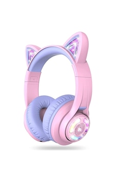 İclever BTH13 Bluetooth 5.3 Kedi Kulaklı Kulak Üstü Çocuk Kulaklık İclever BTH13 Bluetooth 5.3 Kedi Kulaklı Kulak Üstü Çocuk Kulaklık