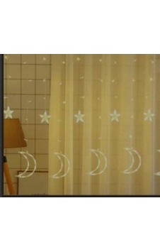Ay Yıldız Perde Led 3m 50 x 22 Ay Yıldız Perde Led 3m 50 x 22