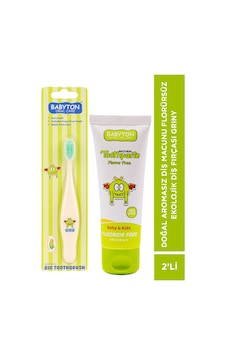 Set Aromasız Diş Macunu Florürsüz-ekolojik Diş Fırçası Griny Set Aromasız Diş Macunu Florürsüz-ekolojik Diş Fırçası Griny