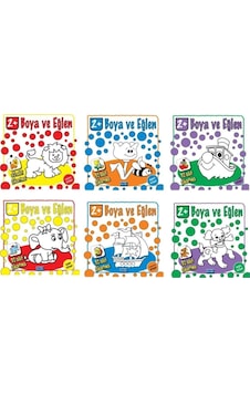 Boya Ve Eğlen +2 Yaş Çıkartmalı 6 Kitap