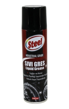 Steel St-1304 Sıvı Gres Sprey 200ml Yağlar - Korur - Isıya Dayanıklı 5324 Steel St-1304 Sıvı Gres Sprey 200ml Yağlar - Korur - Isıya Dayanıklı 5324