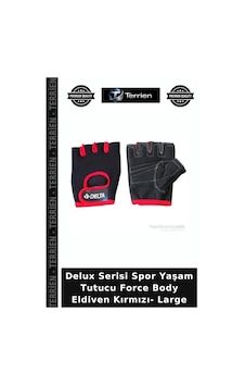 Delux Serisi Spor Yaşam Tutucu Force Body Eldiven Kırmızı- Large