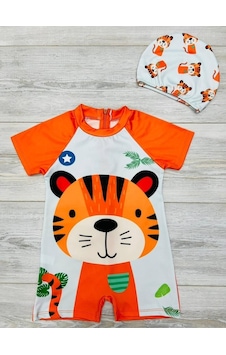 My Kids Wear Çizgi Film Desenli Fermuarlı Boneli Erkek Çocuk Mayo Takımı Turuncu My Kids Wear Çizgi Film Desenli Fermuarlı Boneli Erkek Çocuk Mayo Takımı Turuncu