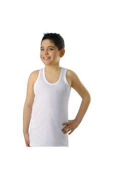 6 Adet Anıt Erkek Çocuk Pamuklu Penye Atlet 4710 Beyaz 6 Adet Anıt Erkek Çocuk Pamuklu Penye Atlet 4710 Beyaz