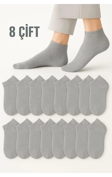 Astrid T Özel Üretim Konforlu Düz Tasarım Basic Ürün Kadın Gri Terletmez Comfort Pamuklu Patik Çorap 8 Çift Gri 8 Astrid T Özel Üretim Konforlu Düz Tasarım Basic Ürün Kadın Gri Terletmez Comfort Pamuklu Patik Çorap 8 Çift Gri 8