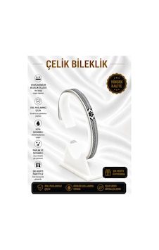Çelik Bileklik Parlak Ve Paslanmaz Çelik Her Bileğe Uygun Ayarlanabilir En Çok Trend Olan Simgeli Bileklik Gümüş3 Çelik Bileklik Parlak Ve Paslanmaz Çelik Her Bileğe Uygun Ayarlanabilir En Çok Trend Olan Simgeli Bileklik Gümüş3
