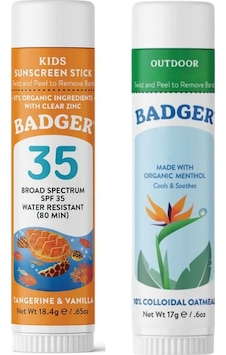 Badger Çocuk Stick Güneş Kremi SPF35 18.4 G + Outdoor Cream Stick 17 G Badger Çocuk Stick Güneş Kremi SPF35 18.4 G + Outdoor Cream Stick 17 G