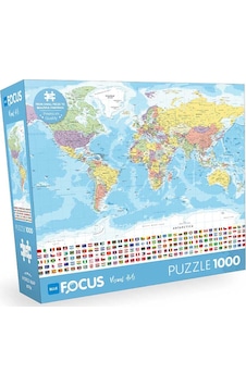 Blue Focus World Map Dünya Haritası 1000 Parça Puzzle Bf430 Blue Focus World Map Dünya Haritası 1000 Parça Puzzle Bf430