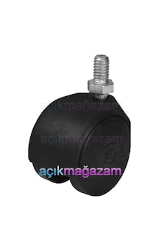 Açıkmağazam Plastik Vidalı Tekerlek - Sepet Koltuk Askı Tekerleği