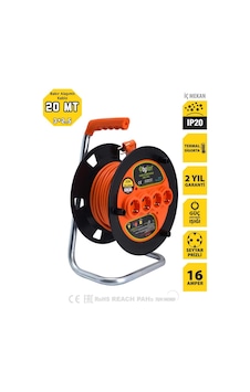 Bylion Makaralı Uzatma Kablosu 20 Mt 3x2,5 Mm Ttr Kablo Bylion Makaralı Uzatma Kablosu 20 Mt 3x2,5 Mm Ttr Kablo