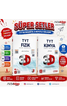 3d Yayınları Tyt Fizik Ve Kimya Soru Bankası Seti 2 Kitap