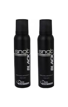 Snob Black Erkek Sprey Deodorant 150 ML x 2