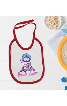 Babycim BK Kids Kişiye Özel Sevimli Astronot Tasarımlı Kırmızı Bebek Mama Önlüğü Kırmızı Babycim BK Kids Kişiye Özel Sevimli Astronot Tasarımlı Kırmızı Bebek Mama Önlüğü Kırmızı