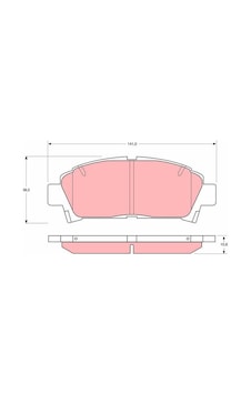 Toyota Avensis Ön Fren Balatası 1999-2002 Toyota Avensis Ön Fren Balatası 1999-2002