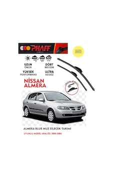 Nissan Almera Ön Cam Muz Silecek Takımı 2003 Model Araca Özel Aparat Nissan Almera Ön Cam Muz Silecek Takımı 2003 Model Araca Özel Aparat